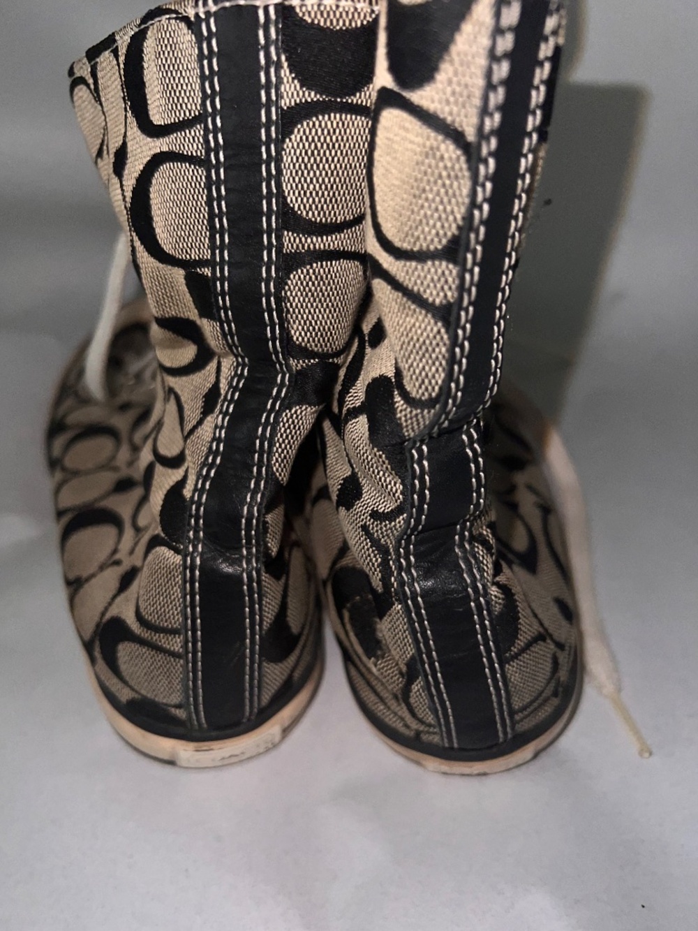 Coach logo high tops sneakers size 7.5 - Picture 7 of 13